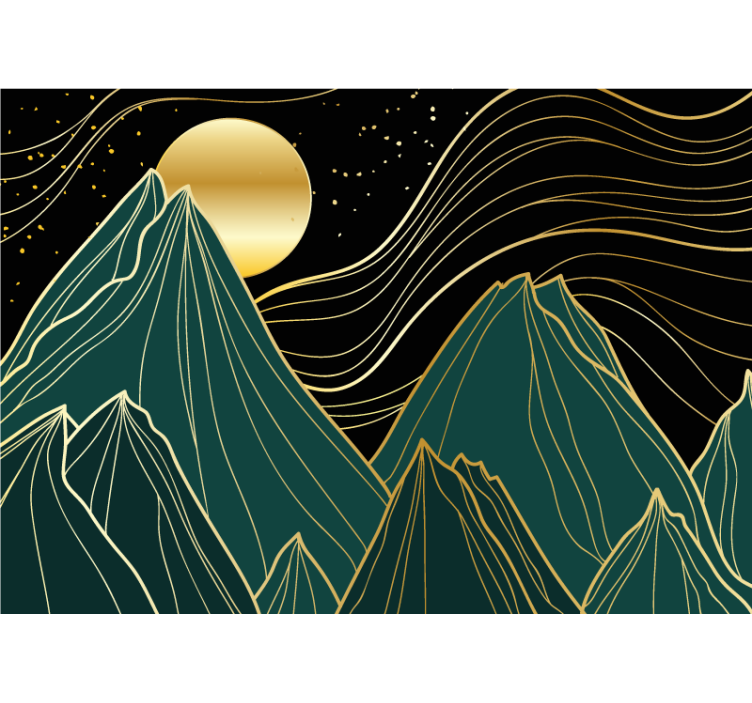 山地照片墙展现壮丽山脉 - TenStickers