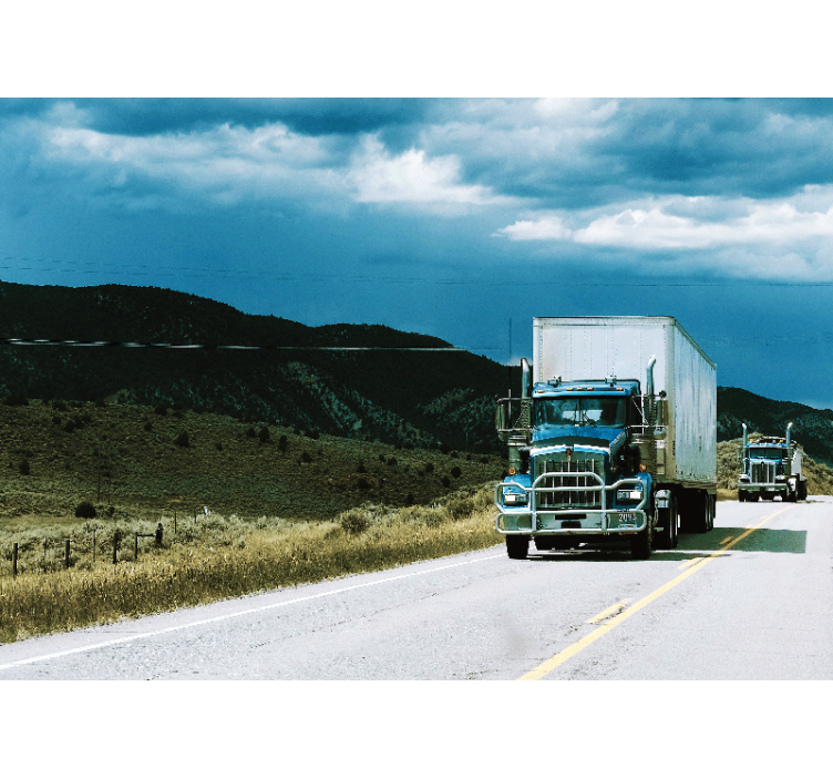 其他车辆壁画在高速公路上的动力 - TenStickers