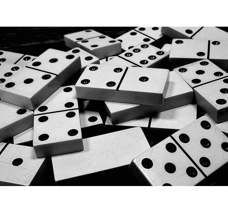 多米诺骨牌效应 3d 壁画 - TenStickers