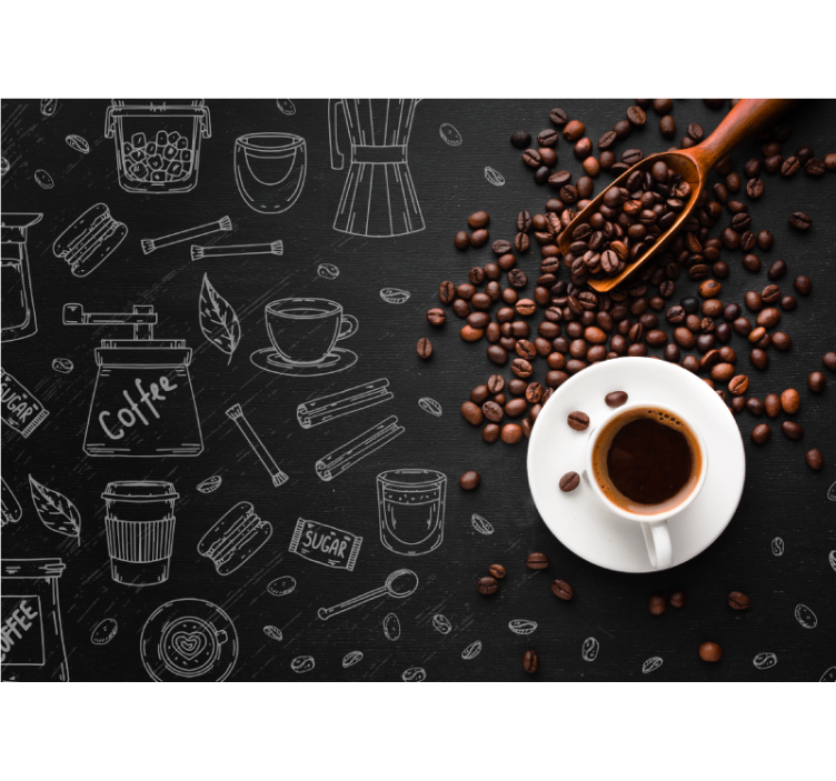 短语照片墙咖啡文化元素 - TenStickers