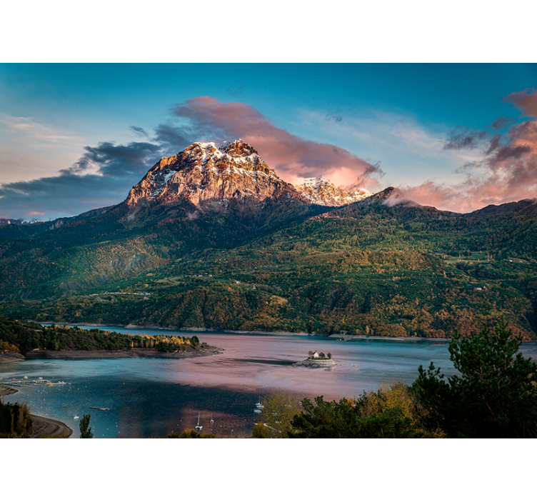 其他景观壁画：宏伟阿尔卑斯山景 - TenStickers