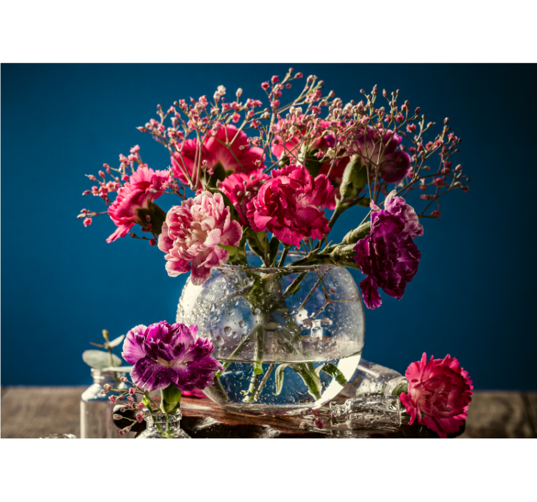 花卉照片墙生机盎然的绽放组合 - TenStickers