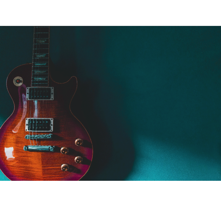 音乐照片墙电吉他细节展示 - TenStickers