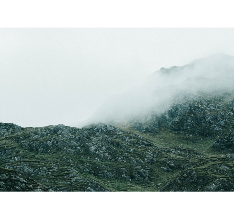 山地照片墙展现浓雾中的美景 - TenStickers