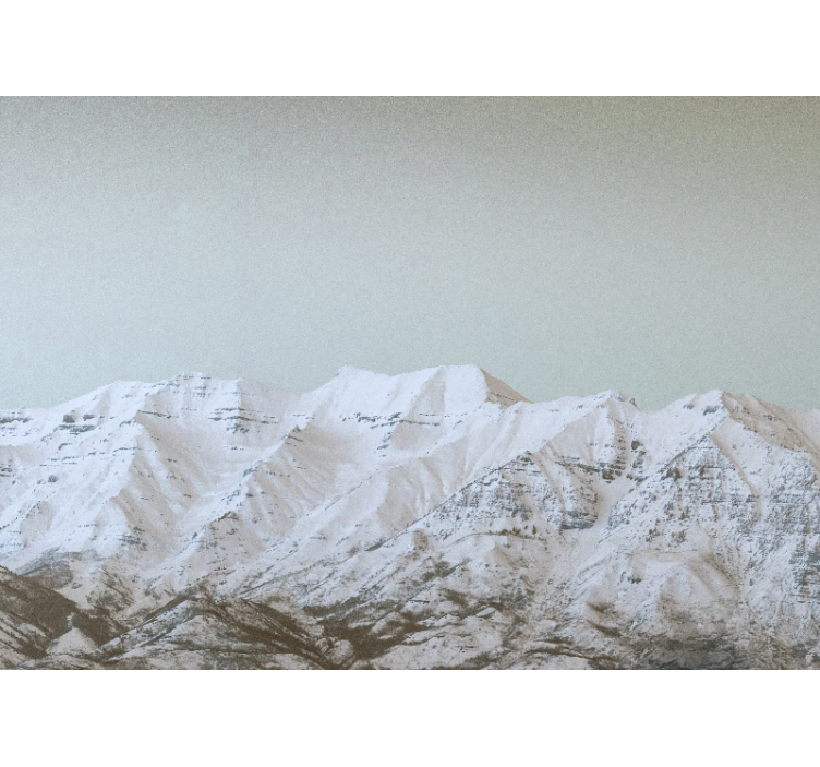 山地照片墙展示雪景风光 - TenStickers