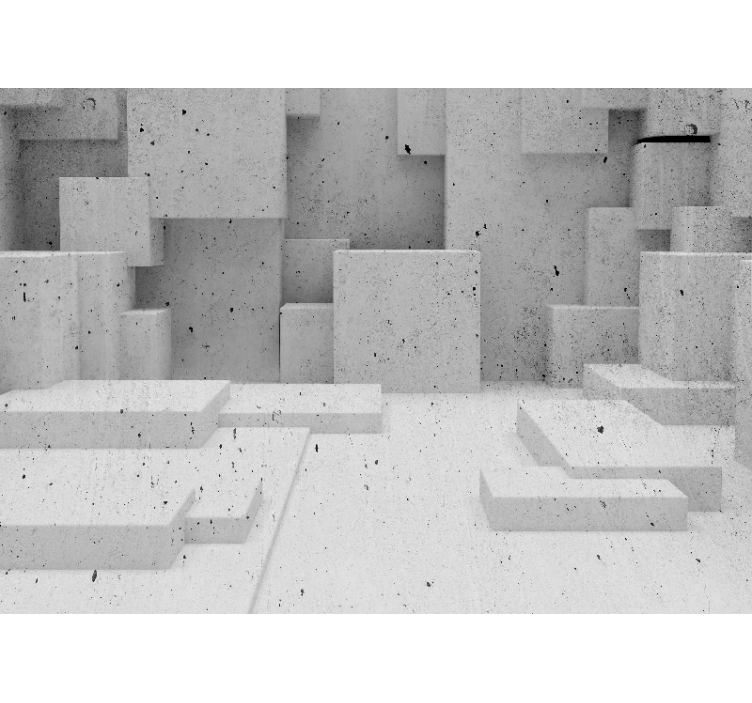 其他石头壁画几何混凝土图案 - TenStickers