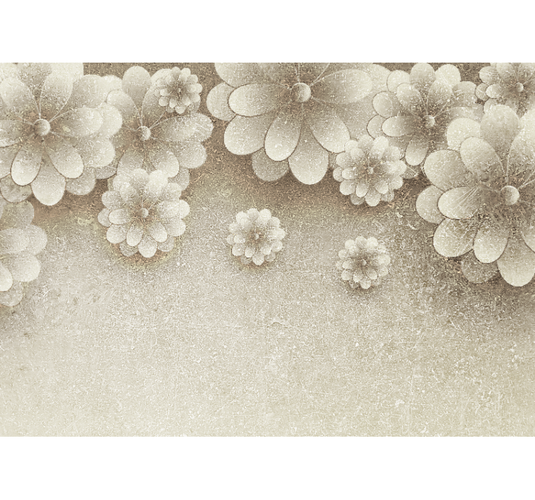 花卉照片墙优雅花卉元素 - TenStickers
