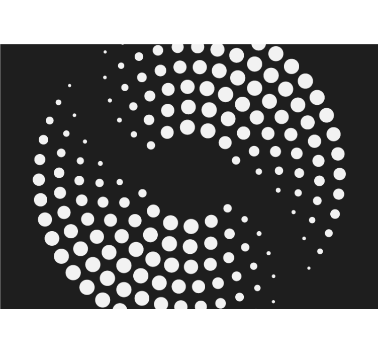 其他墙体壁画采用动态白色点状设计 - TenStickers