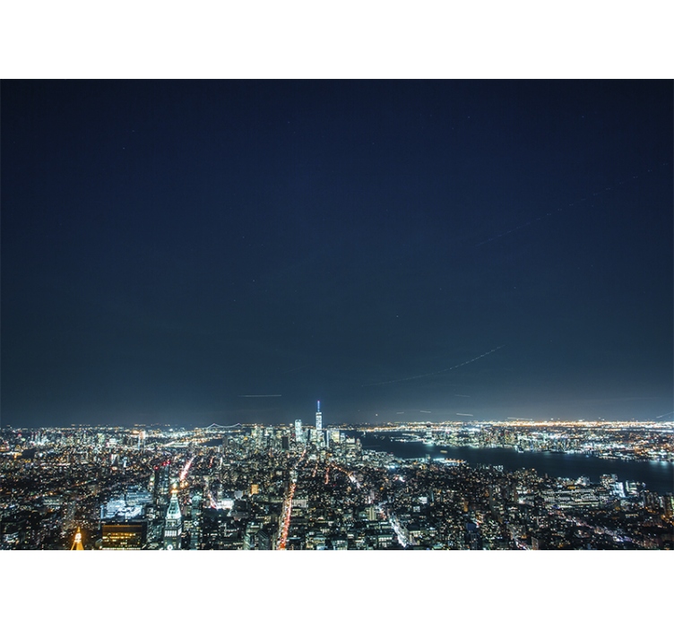 壁画 纽约壁画壁纸 夜景天际线 - TenStickers