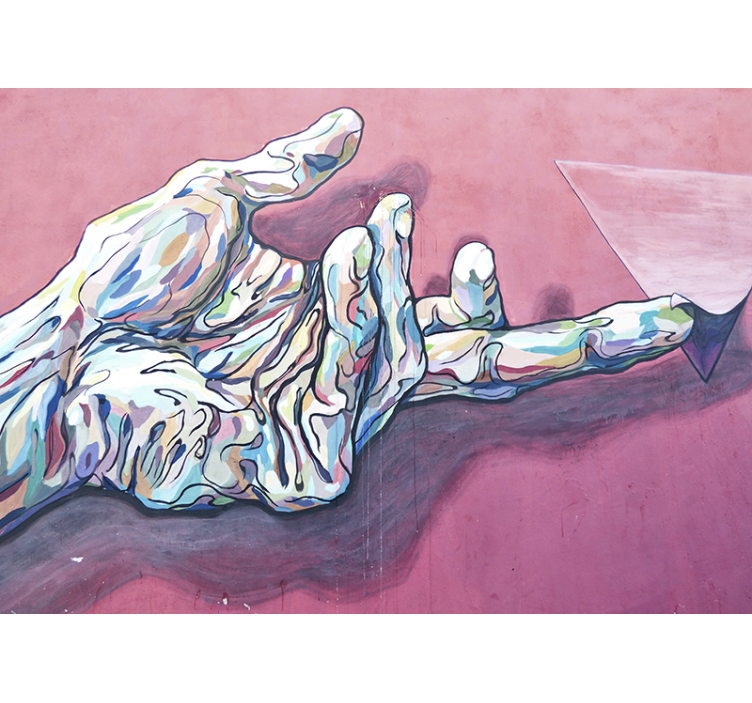 艺术照片墙展示抽象手势艺术 - TenStickers