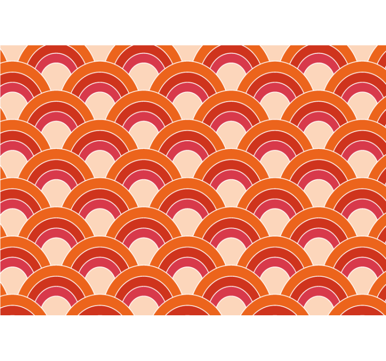 其他具有纹理和图案的壁画层叠圆形图案 - TenStickers