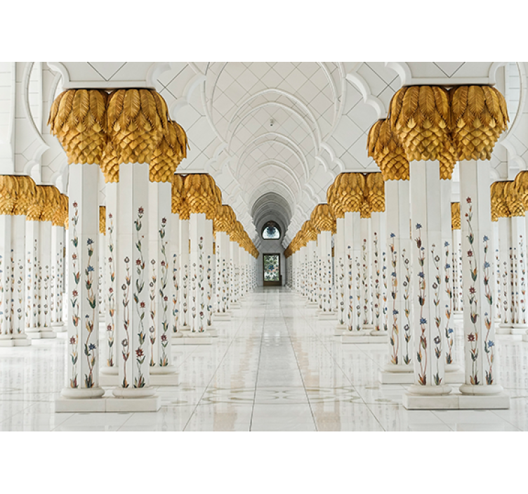 非洲风格壁画壮丽柱廊门厅 - TenStickers