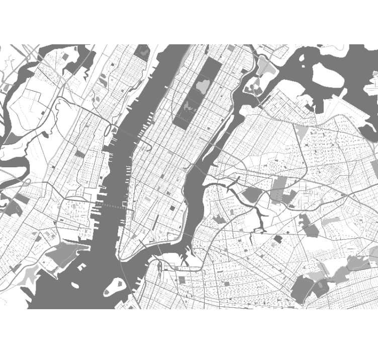 壁画 纽约壁画壁纸 纽约详细地图 - TenStickers