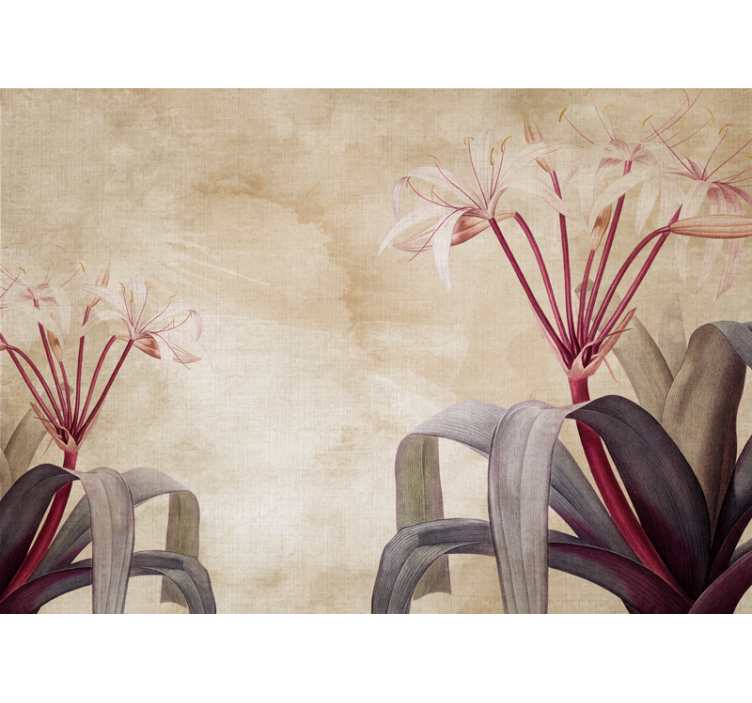 花卉照片墙优雅花卉排列 - TenStickers