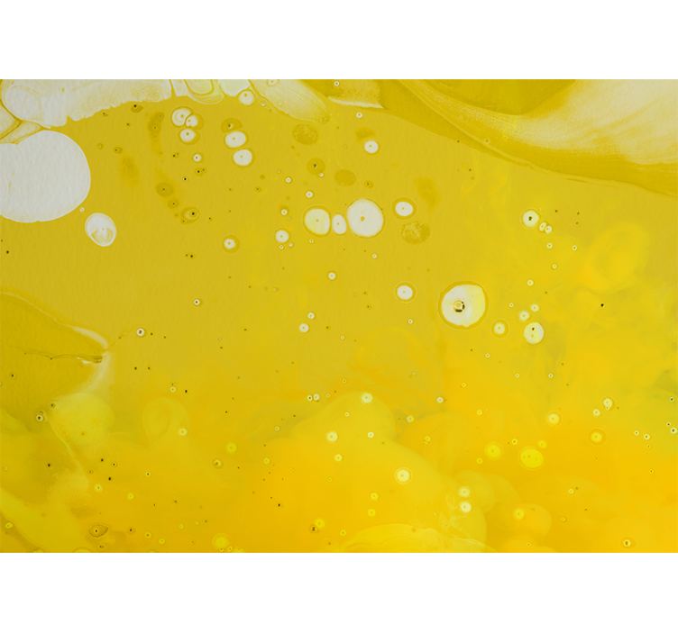 抽象照片墙展现旋转的黄色图案 - TenStickers