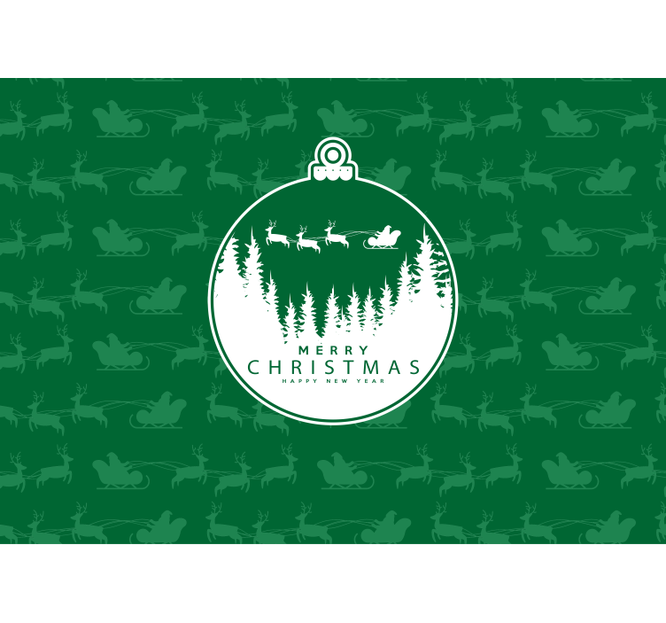 圣诞照片墙 圣诞 欢乐冬季风景 - TenStickers