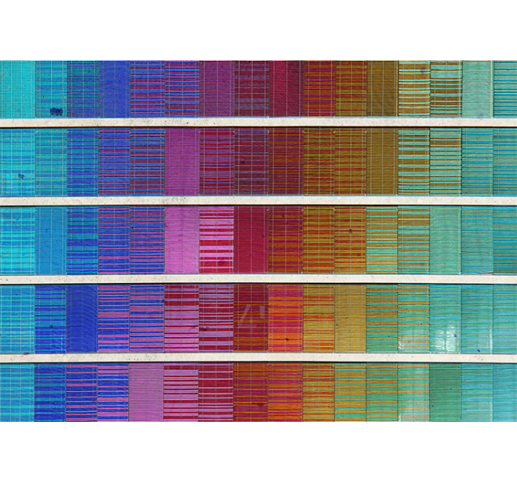 抽象照片墙色彩光谱排列 - TenStickers