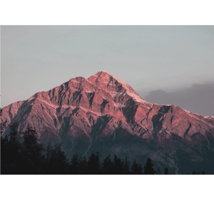 山地照片墙展现壮丽峰巅脊线 - TenStickers