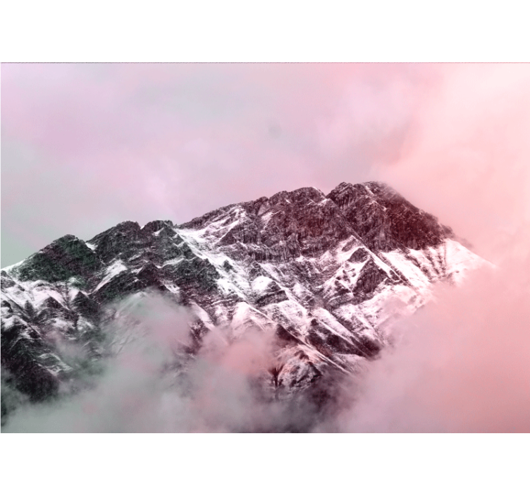 山地照片墙展示雪山巅峰 - TenStickers