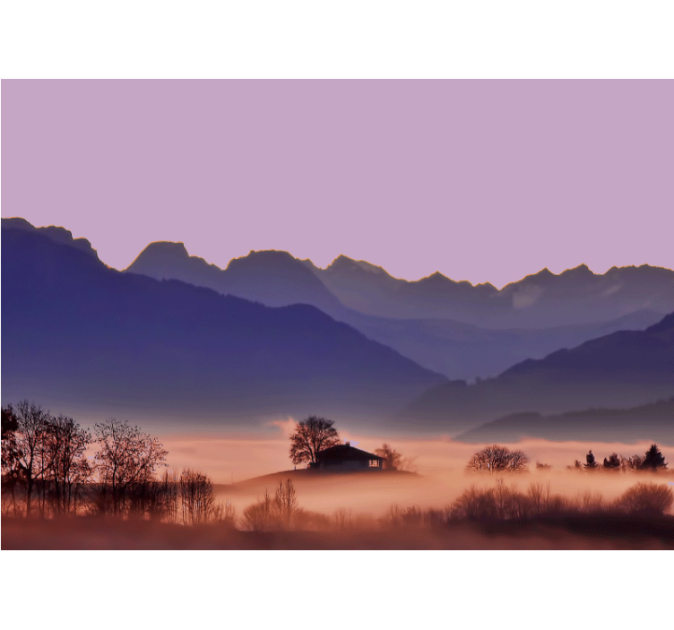 其他景观壁画宁静山脉风景 - TenStickers