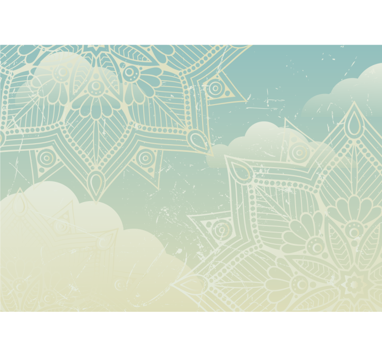 曼陀罗照片墙精致几何图案 - TenStickers