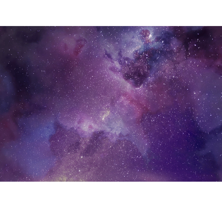 空间照片墙展示宇宙星云美景 - TenStickers