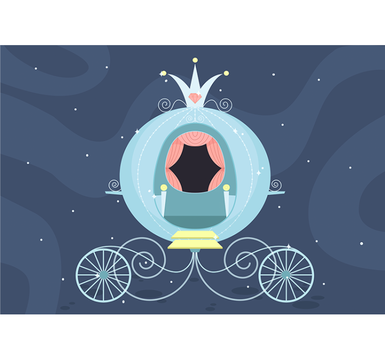 儿童房的其他壁画童话马车 - TenStickers