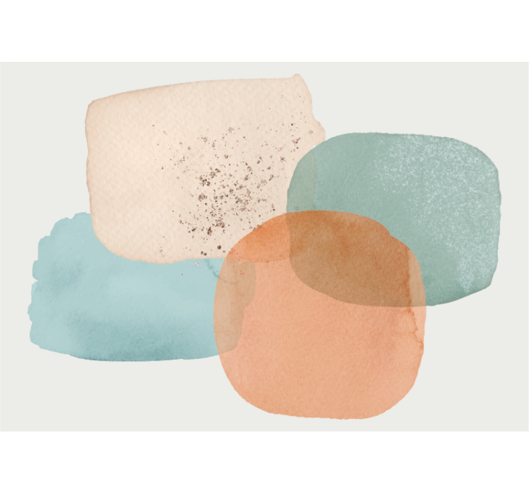 抽象照片墙展现柔和圆形元素 - TenStickers