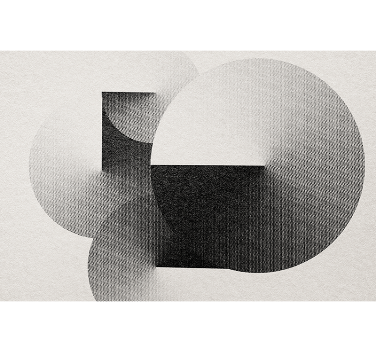 抽象照片墙几何圆形构图 - TenStickers