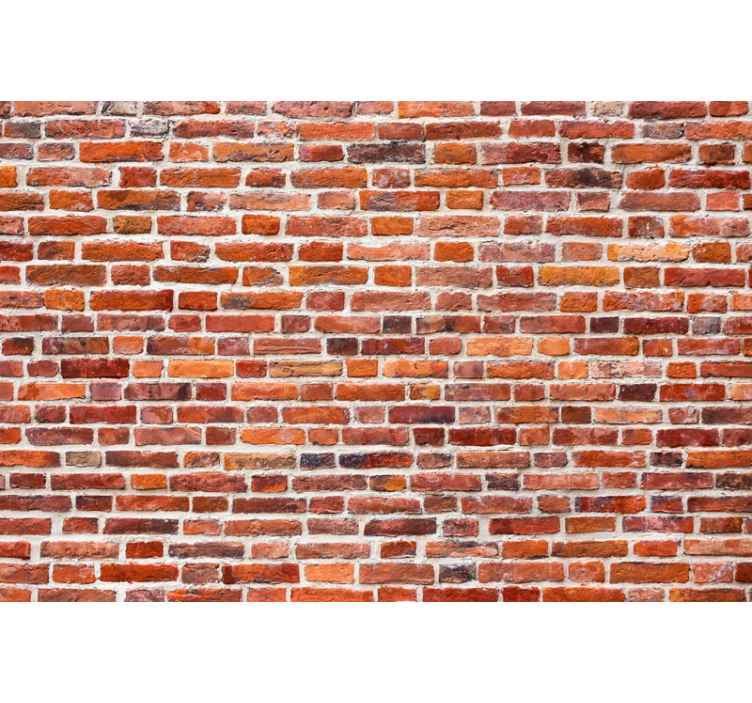 砖砌照片墙呈现乡村砖纹理 - TenStickers