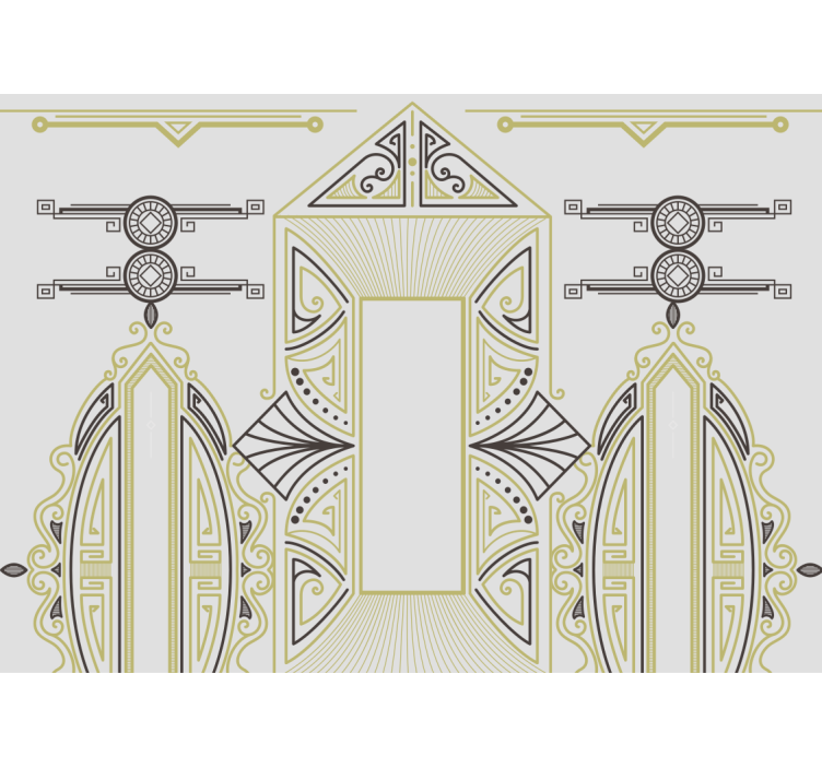 艺术照片墙展现几何优雅 - TenStickers