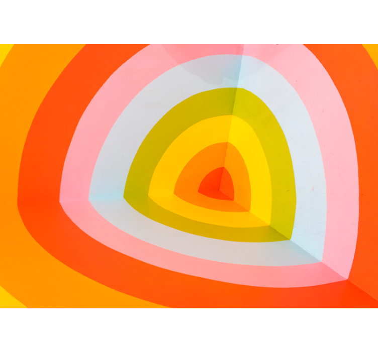 抽象照片墙色彩丰富的层叠拱门 - TenStickers