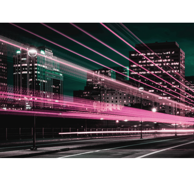 城市和乡村照片墙都市天际线的魅力 - TenStickers