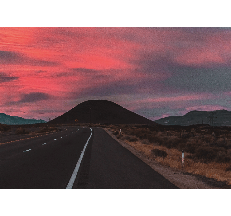 其他景观壁画山路之旅 - TenStickers