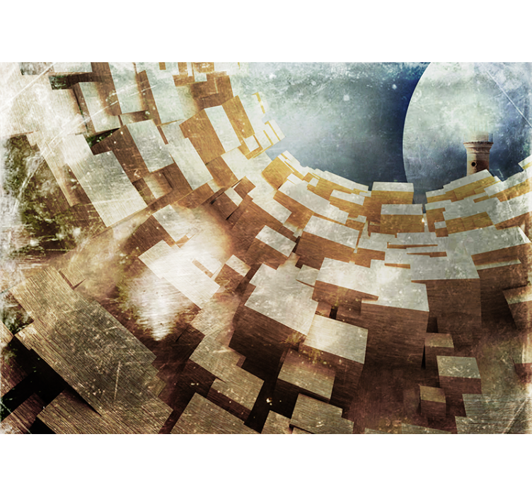 抽象照片墙几何结构形成 - TenStickers