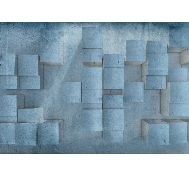 其他具有纹理和图案的壁画几何块状图案 - TenStickers