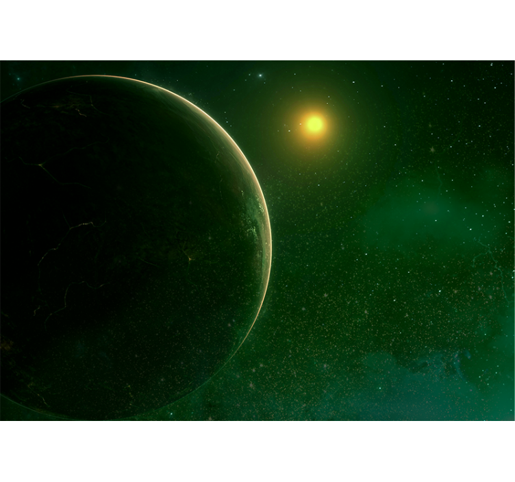 空间照片墙展示星际天体场景 - TenStickers