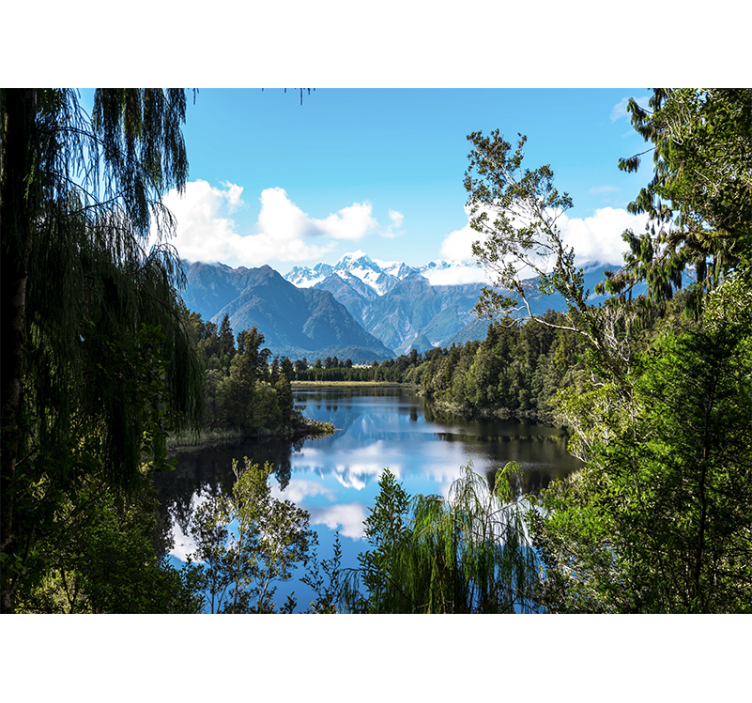 其他景观壁画山间溪流视角 - TenStickers