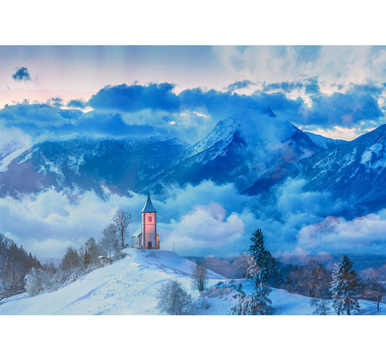 其他景观壁画雪山场景 - TenStickers