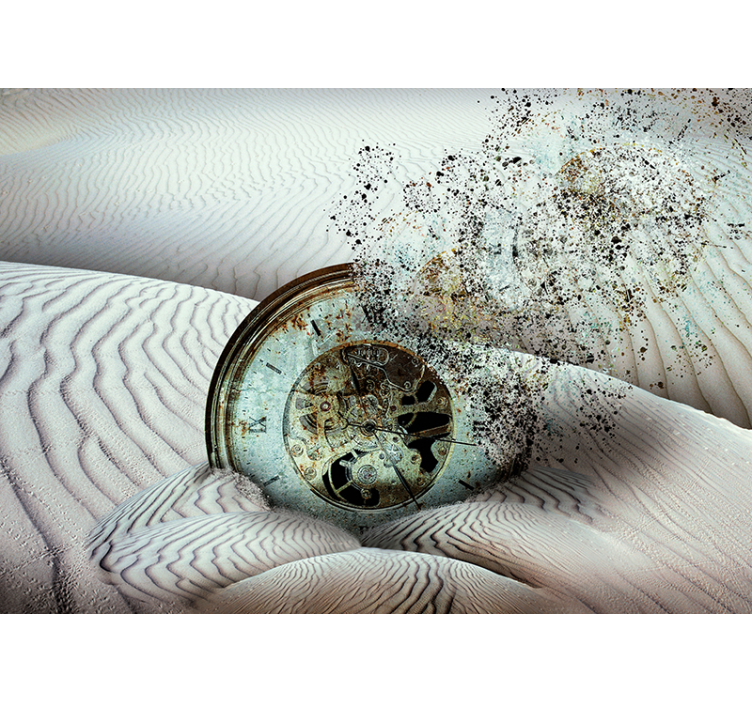 抽象照片墙时间沙丘碎片化 - TenStickers