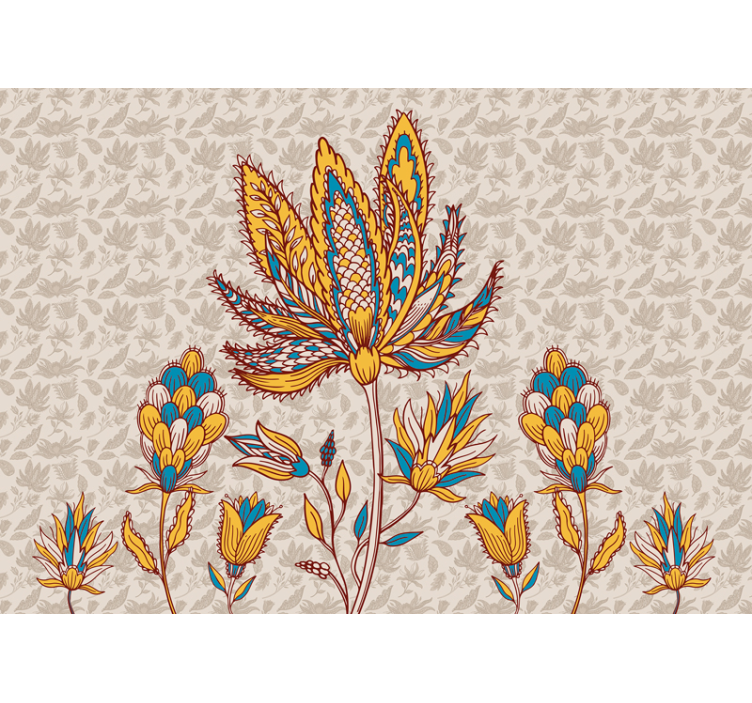 花卉照片墙展现生动的花卉构图 - TenStickers