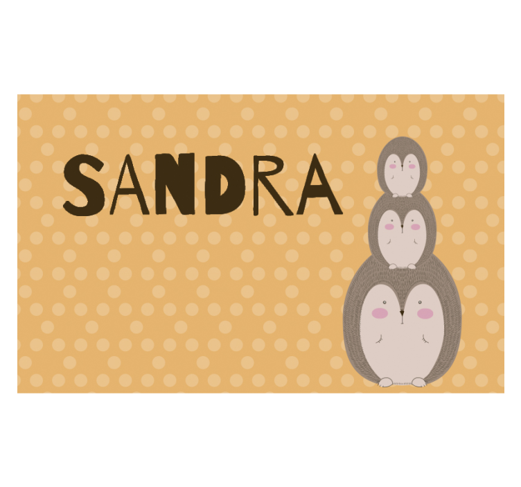 儿童房的其他壁画可爱叠堆的刺猬 - TenStickers