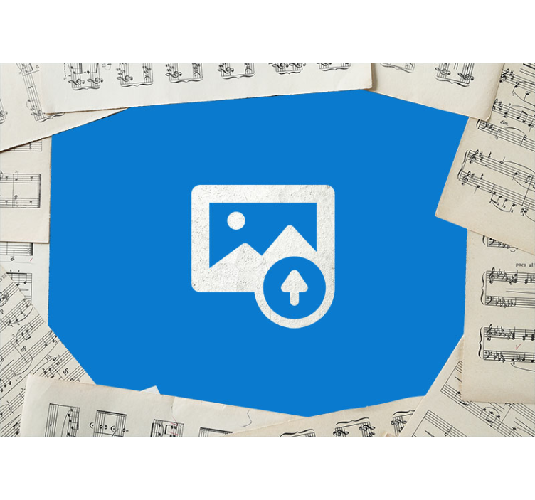 用于青少年房间的其他壁画：吉他与乐谱 - TenStickers