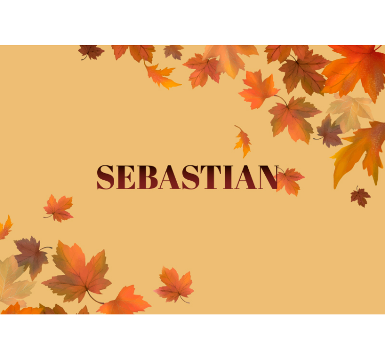 花卉照片墙 秋叶摆设 - TenStickers