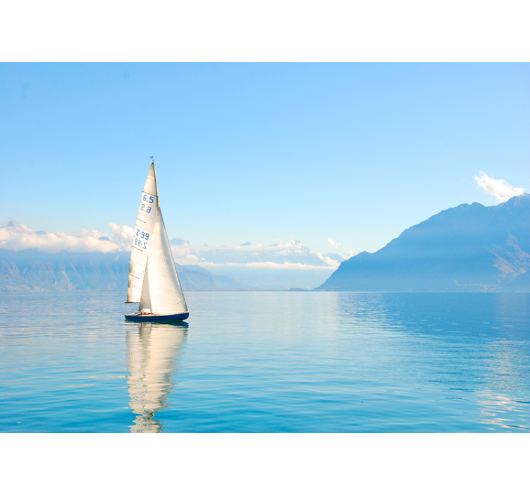 海洋的照片壁画在水上航行 - TenStickers