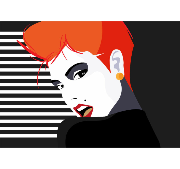 艺术照片墙时尚肖像细节 - TenStickers