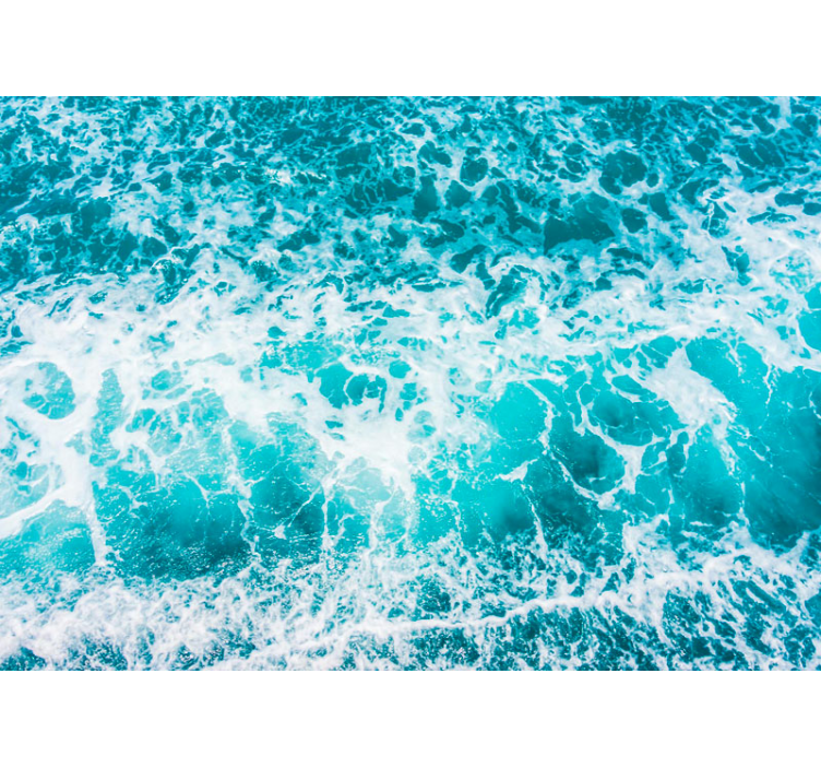 海洋的照片壁画情侣拥抱海浪 - TenStickers