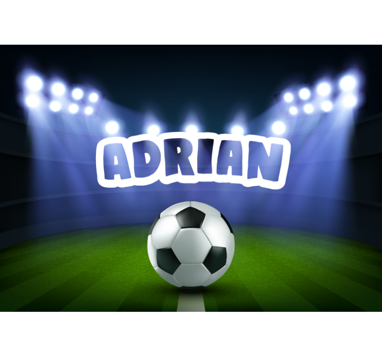 人物照片墙 足球场上的庆祝活动 - TenStickers