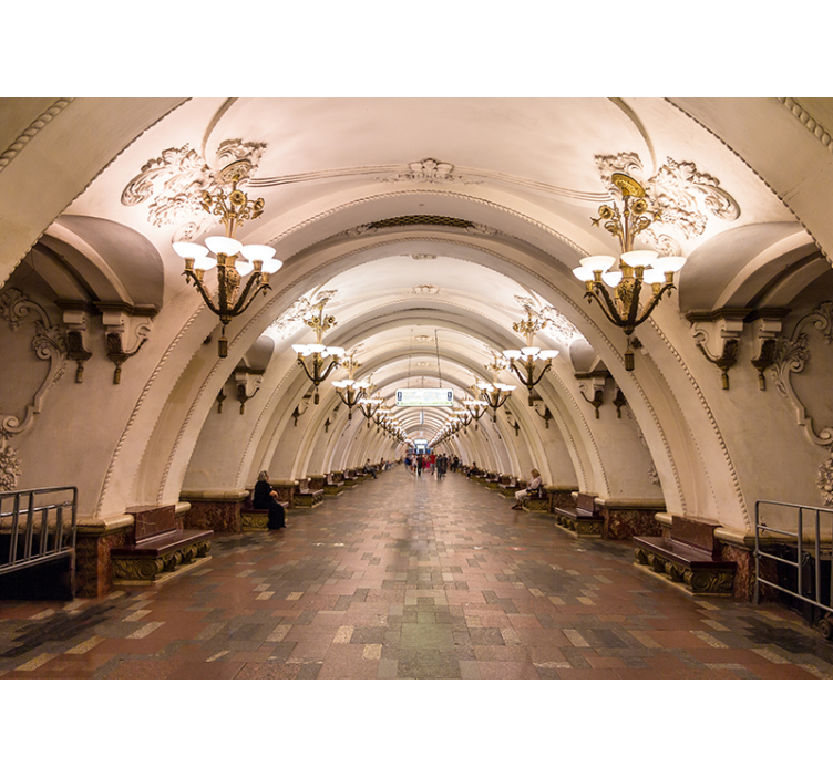 城市和乡村照片墙 宏伟的地下通道 - TenStickers