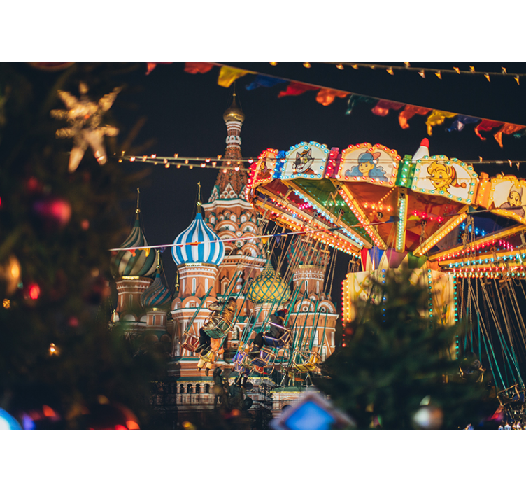 城市和乡村照片墙 圣巴西尔狂欢节 - TenStickers